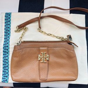 Tory Burch crossbody light Umber with gold hardware